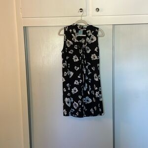Black floral dress